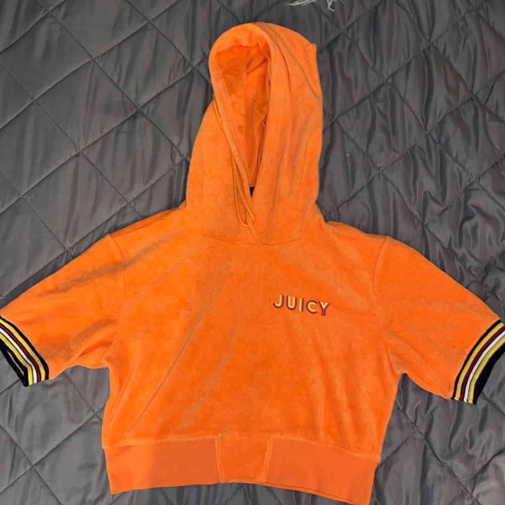 Juicy couture galore orange crop top